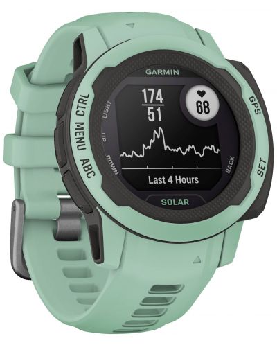 Смарт часовник Garmin - Instinct 2 S Solar, 40mm, зелен - 2